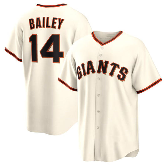 San Francisco Giants #14 Patrick Bailey Home Replica Jersey - Cream Stitched Baseball Jersey