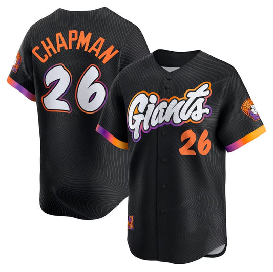 San Francisco Giants #26 Matt Chapman Anthracite 2025 City Connect Limited Baseball Jersey