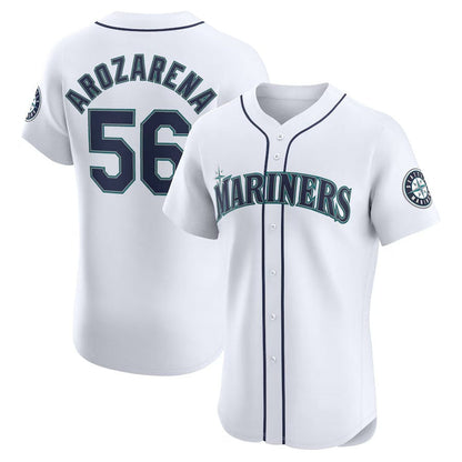 Seattle Mariners #56 Randy Arozarena Home Elite Player Jersey - White Stitched Baseball Jersey