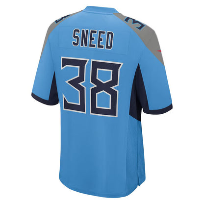T.Titans #38 L'Jarius Sneed Light Blue Team Game Stitched American Football Jersey