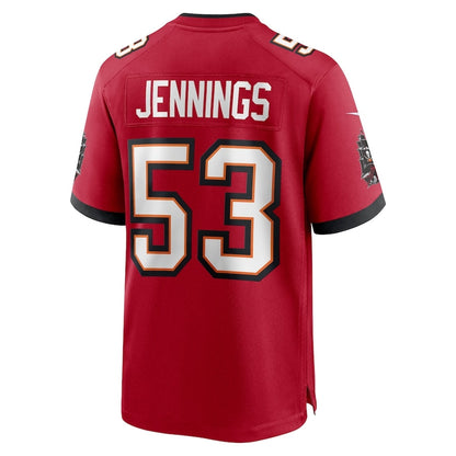 TB.Buccaneers #53 Deion Jennings Red Team Game Stitched American Football Jerseys