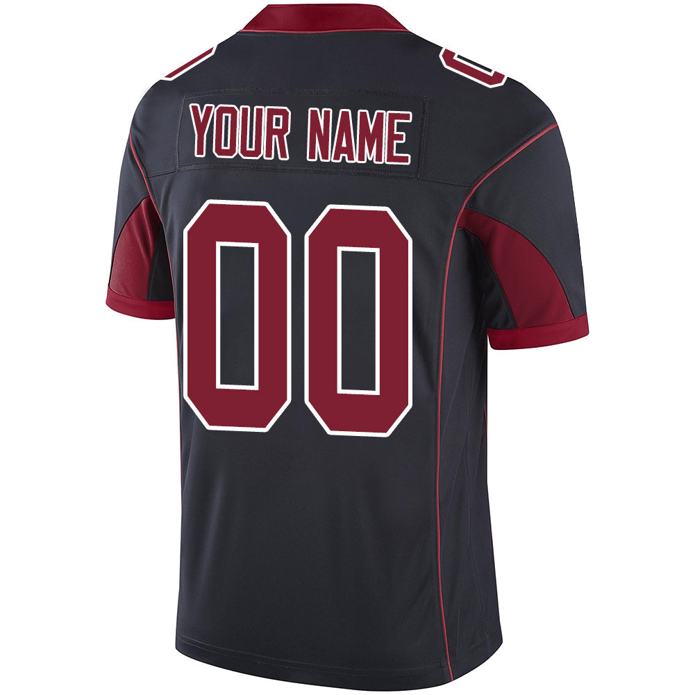 Custom A.Cardinal Men American Color Rush Black Stitched Football Jerseys