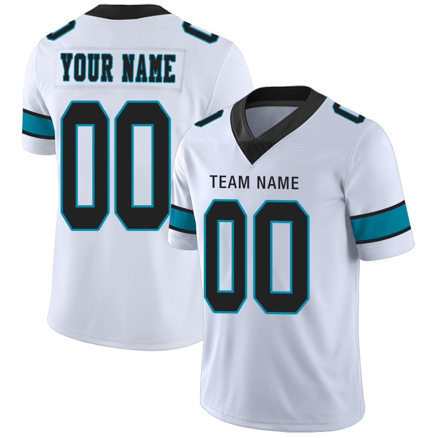 Custom C.Panthers Football Jerseys Team Player or Personalized Design Your Own Name for Men's Women's Youth Jerseys Blue